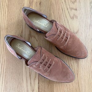 Splendid Oxfords Flats in Tan Suede Sz 8.5